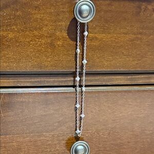 Judith Ripka Silver Necklace with Diamond Accents 18 inches